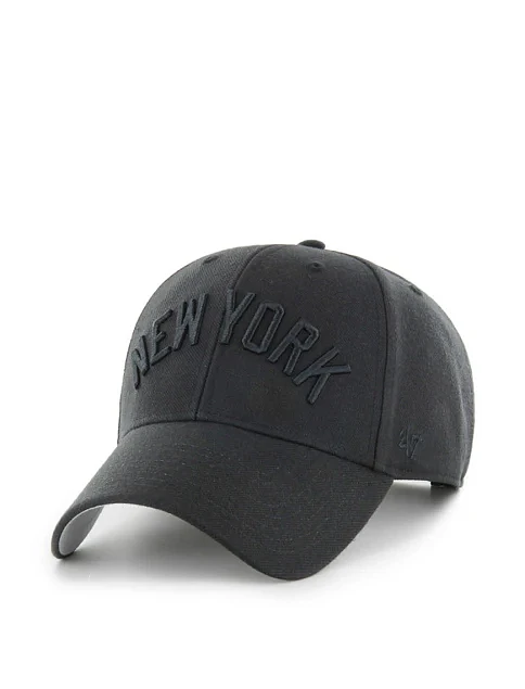 Кепка 47 Brand NEW YORK YANKEES SNAP SCRIPT акриловая черная - фото 1 - Miraton