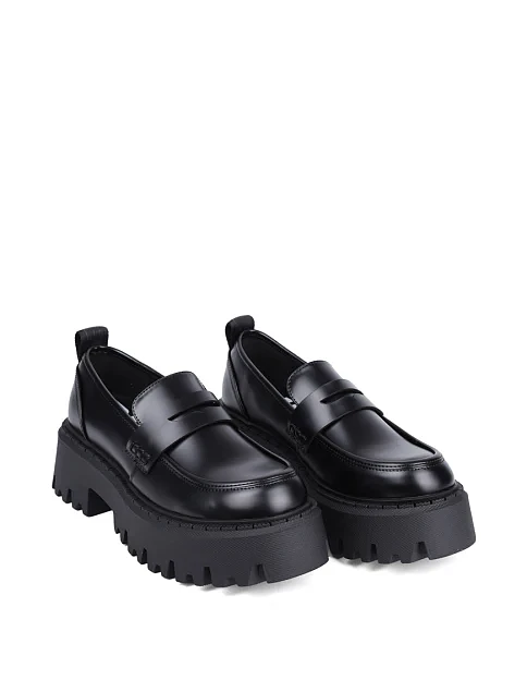 Жіночі туфлі Buffalo з екошкіри чорні - фото 3 - Miraton