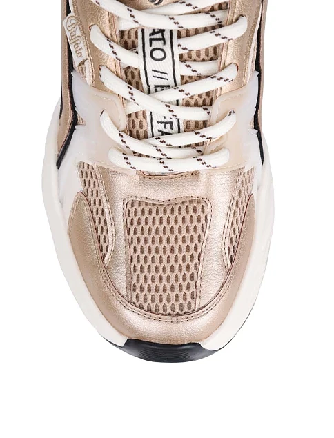 Жіночі кросівки Buffalo з екошкіри бежеві - фото 6 - Miraton