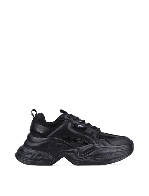 Жіночі кросівки Buffalo з екошкіри чорні - фото 1 - Miraton