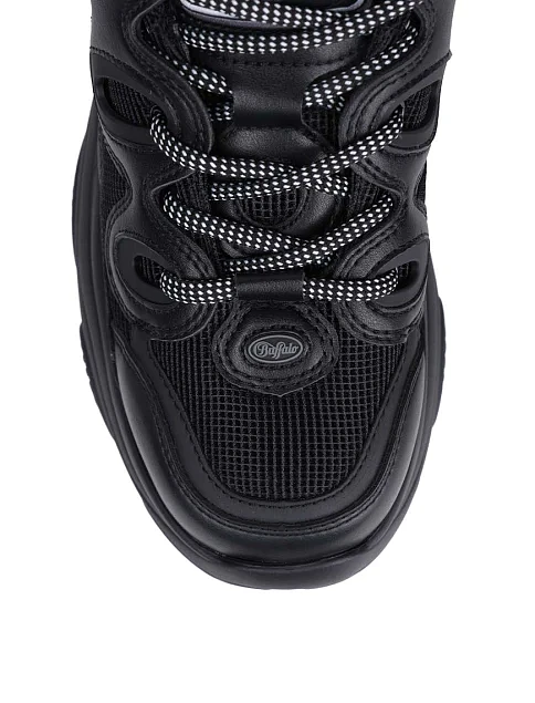 Жіночі кросівки Buffalo з екошкіри чорні - фото 6 - Miraton