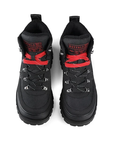 Женские ботинки из нубука черные - фото 5 - Miraton