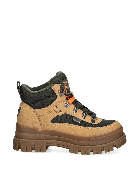 Женские ботинки из нубука бежевые - фото 1 - Miraton