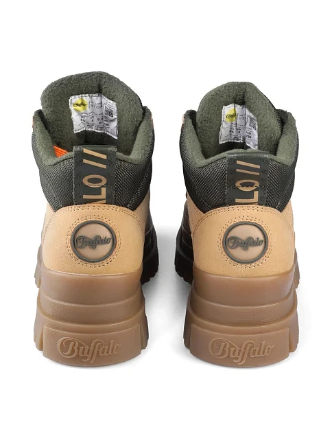 Женские ботинки из нубука бежевые - фото 4 - Miraton