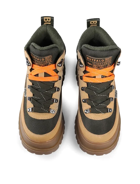 Женские ботинки из нубука бежевые - фото 5 - Miraton