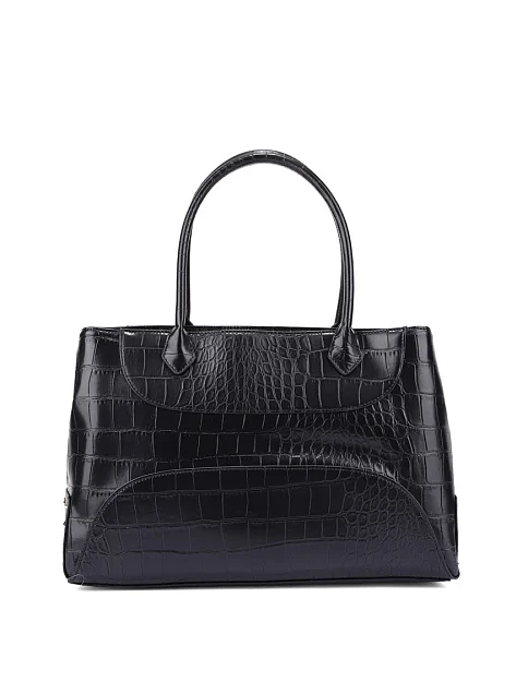 Женская сумка из экокожи черная - фото 4 - Miraton