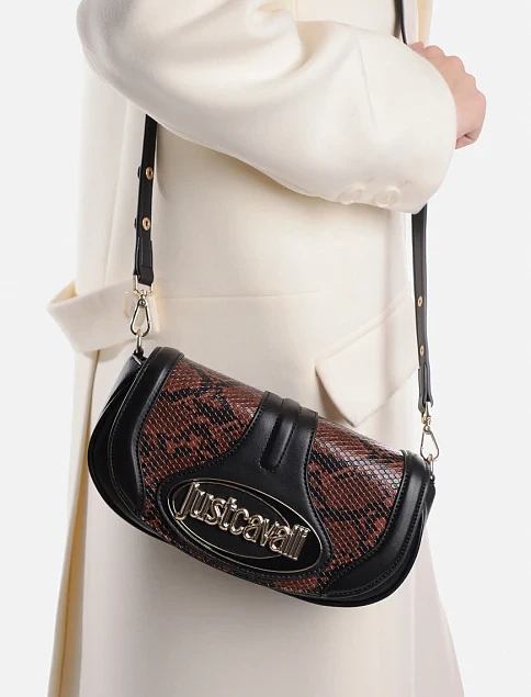 Женская сумка кросс-боди из экокожи черная - фото 1 - Miraton