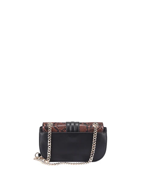 Женская сумка кросс-боди из экокожи черная - фото 4 - Miraton