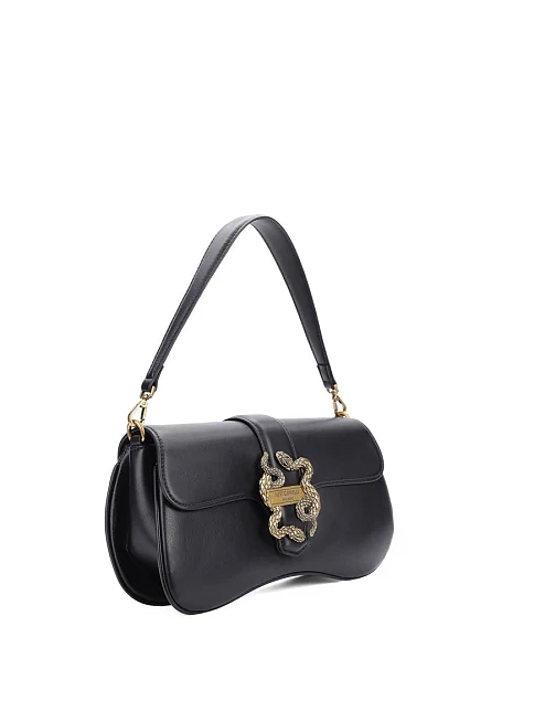 Женская сумка через плечо из экокожи черная - фото 3 - Miraton