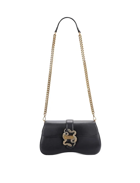 Женская сумка через плечо из экокожи черная - фото 7 - Miraton