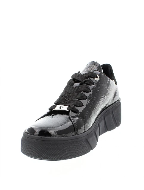 Женские туфли Rieker лаковые черные - фото 3 - Miraton