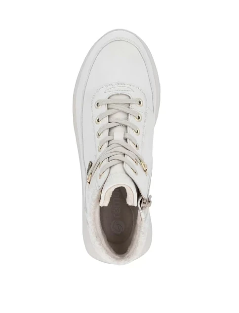 Женские ботинки Rieker из экокожи бежевые - фото 7 - Miraton