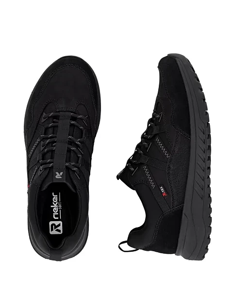 Чоловічі кросівки Rieker з екошкіри чорні - фото 9 - Miraton