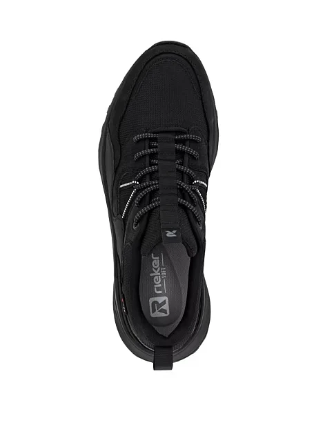 Чоловічі кросівки Rieker з екошкіри чорні - фото 7 - Miraton