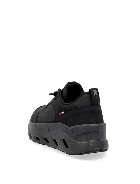 Чоловічі кросівки Rieker з екошкіри чорні - фото 6 - Miraton