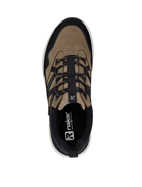 Чоловічі кросівки Rieker з екошкіри чорні - фото 7 - Miraton