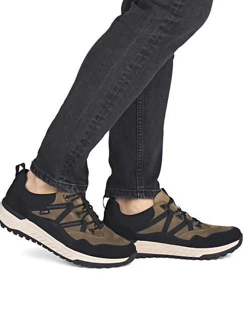 Чоловічі кросівки Rieker з екошкіри чорні - фото 9 - Miraton