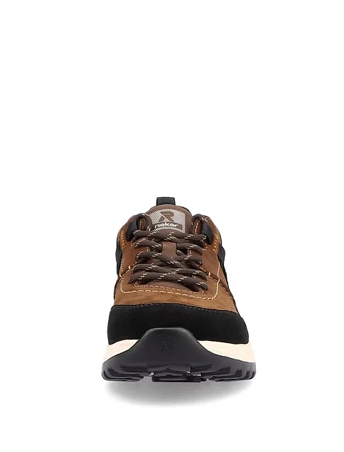 Чоловічі кросівки Rieker з екошкіри коричневі - фото 5 - Miraton