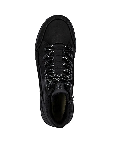 Чоловічі черевики з екошкіри чорні - фото 2 - Miraton