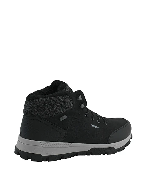 Чоловічі черевики з екошкіри чорні - фото 4 - Miraton