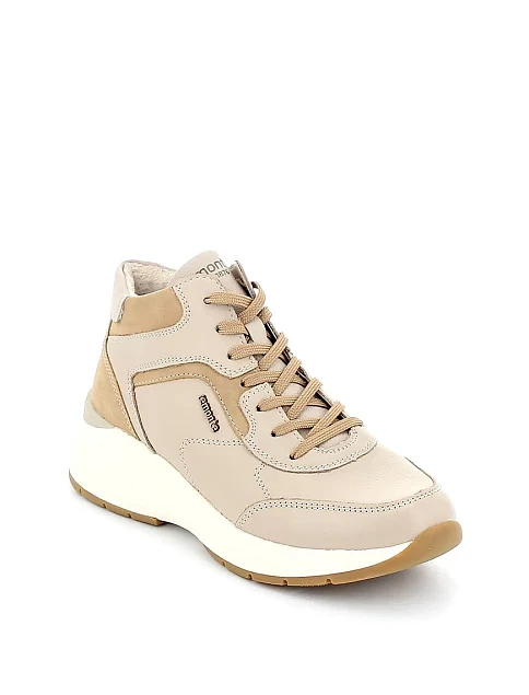 Женские ботинки из экокожи бежевые - фото 2 - Miraton