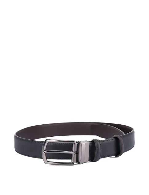 Ремінь шкіряний чорний - фото 1 - Miraton