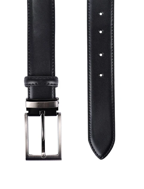 Ремінь шкіряний чорний - фото 2 - Miraton