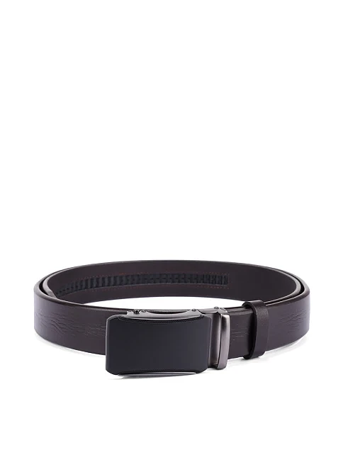 Ремінь шкіряний коричневий - фото 1 - Miraton