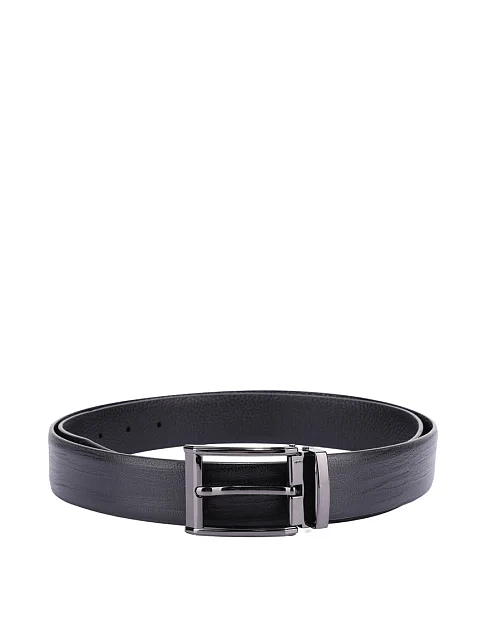 Ремінь шкіряний чорний - фото 1 - Miraton