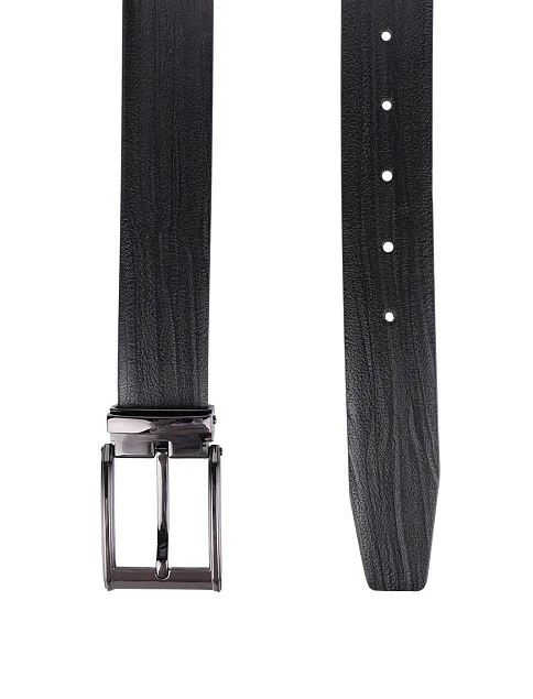 Ремінь шкіряний чорний - фото 2 - Miraton