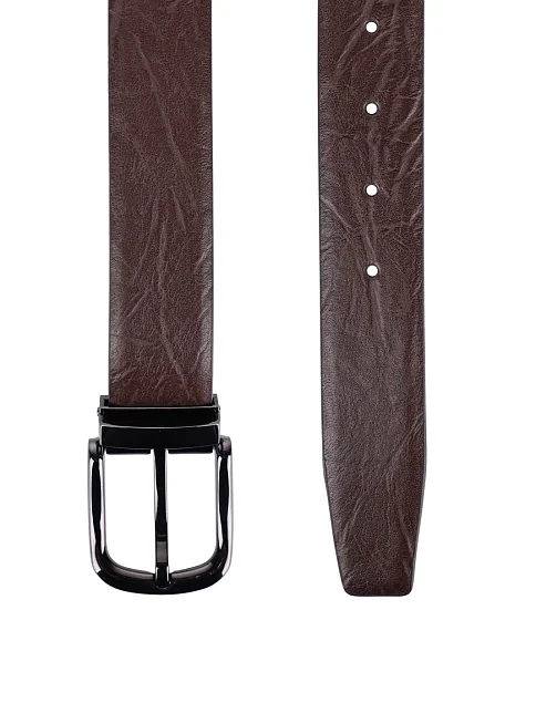 Ремінь шкіряний коричневий - фото 2 - Miraton