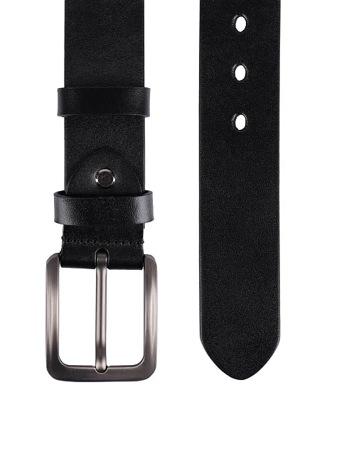 Ремінь шкіряний чорний - фото 2 - Miraton