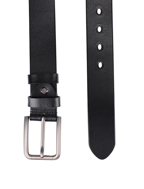 Ремінь шкіряний чорний - фото 2 - Miraton