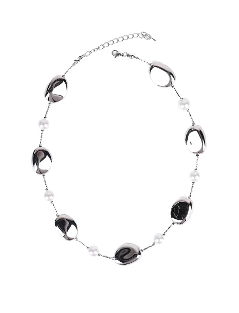 Кольє в сріблі з перлами - фото 1 - Miraton