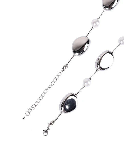 Кольє в сріблі з перлами - фото 2 - Miraton