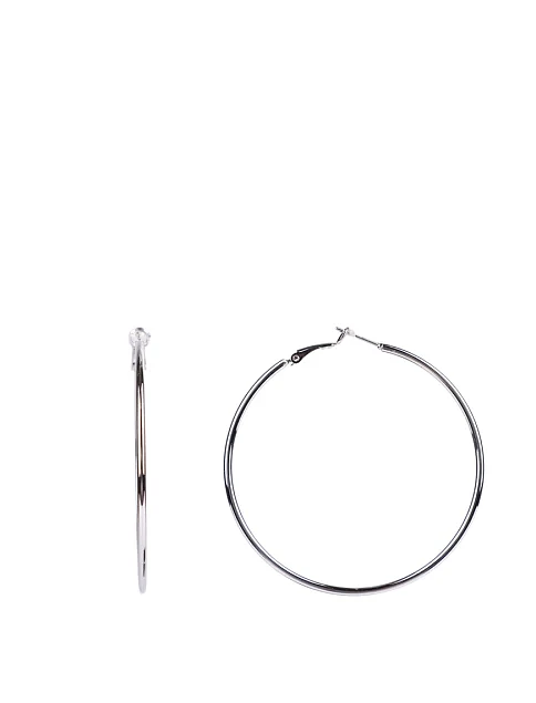 Серьги круглые в серебре - фото 1 - Miraton