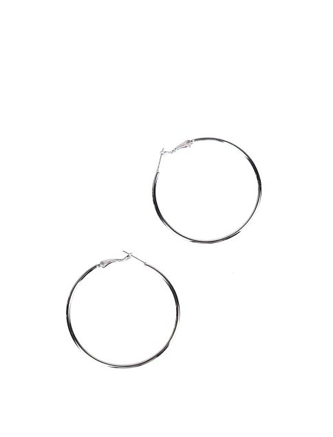 Серьги круглые в серебре - фото 2 - Miraton