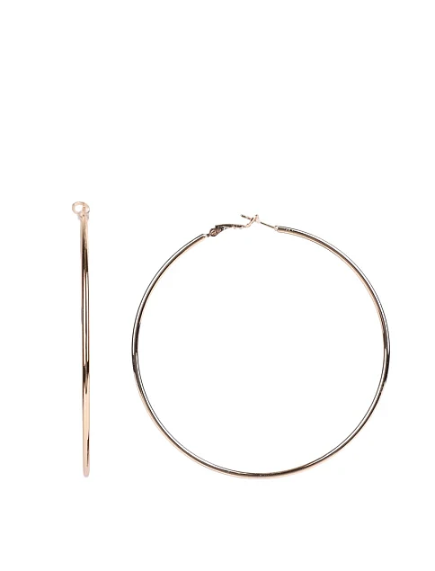 Серьги круглые в позолоте - фото 1 - Miraton