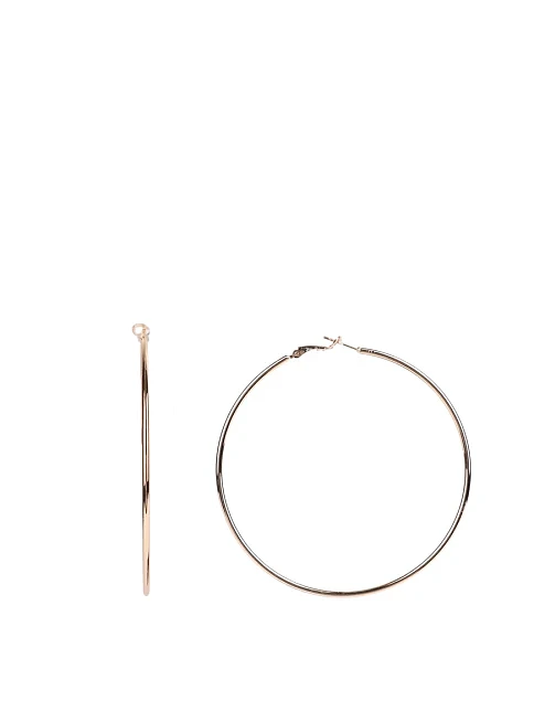 Серьги круглые в позолоте - фото 1 - Miraton