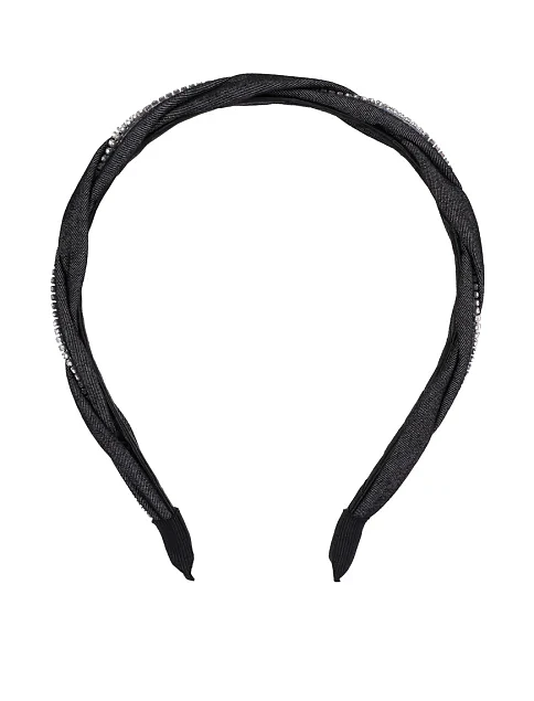 Обруч плетений зі стразами - фото 1 - Miraton