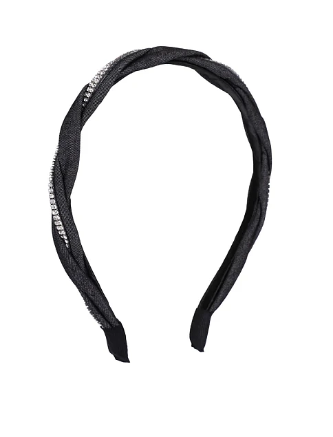 Обруч плетений зі стразами - фото 2 - Miraton