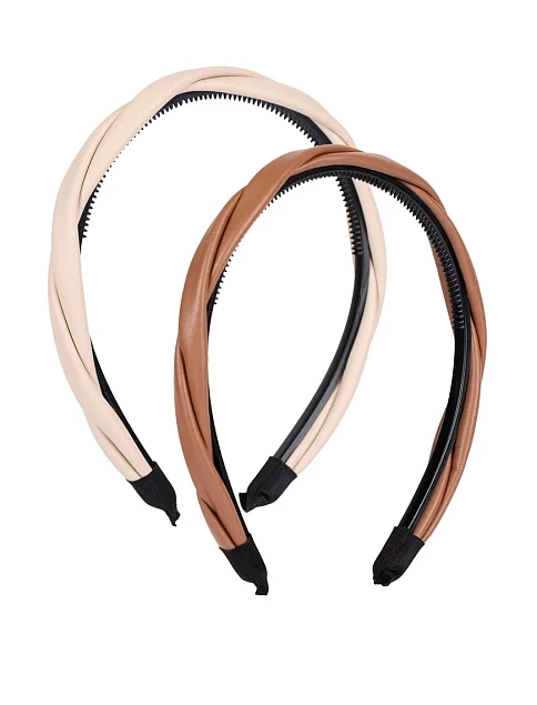 Набір з 2-х обручів з екошкіри - фото 2 - Miraton