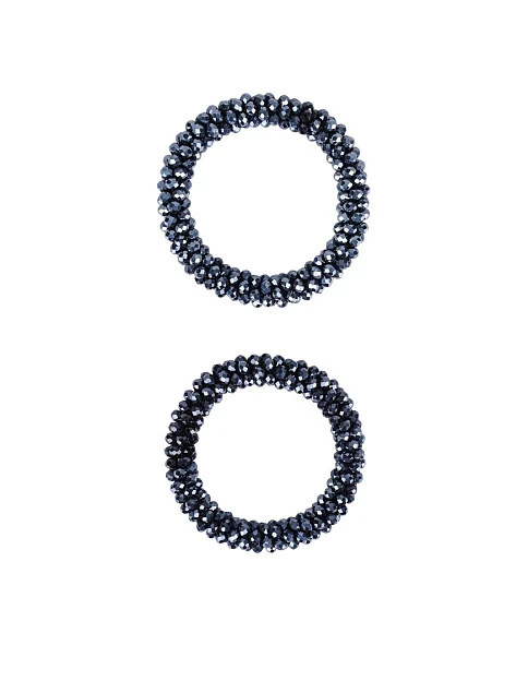 Набір з 2-х резинок для волосся сині намистини - фото 1 - Miraton