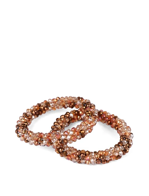 Набір з 2-х резинок для волосся різнокольорові намистини - фото 2 - Miraton