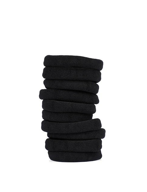 Набор резинок черные (10 шт.) - фото 1 - Miraton