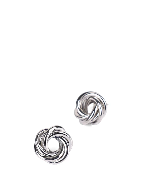 Серьги пусеты в серебре - фото 2 - Miraton