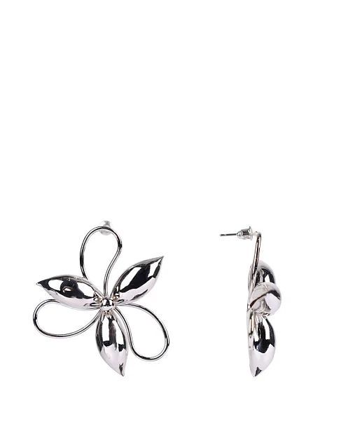 Сережки квіти в сріблі - фото 1 - Miraton