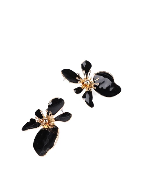 Сережки-підвіски квітка - фото 2 - Miraton