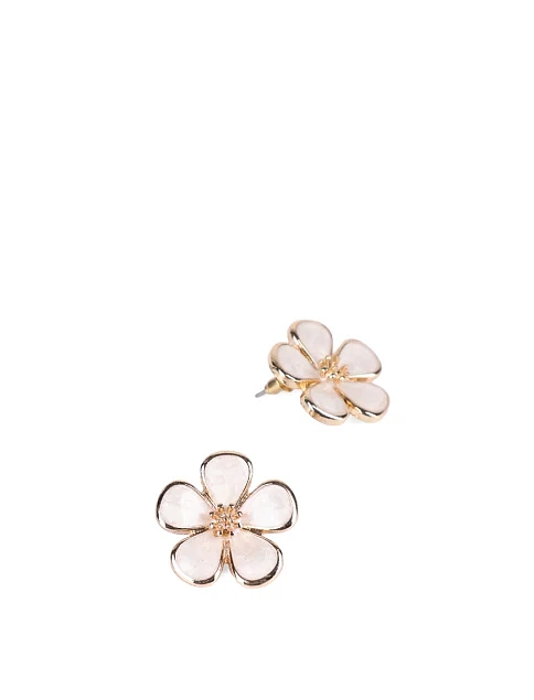 Сережки пусети квітка - фото 2 - Miraton