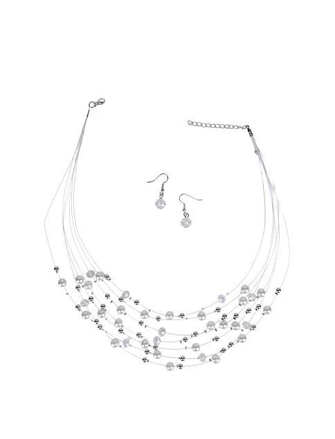 Набір з кольє та сережок з намистин - фото 1 - Miraton